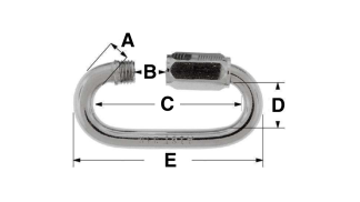 Stainless-Steel Quick Links (5 Sizes)